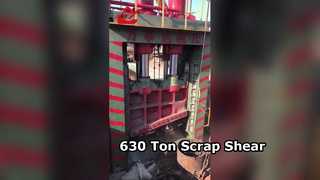 Tăng công suất cao mới Hydraulic Gantry Shear 630ton lực cắt cho tái chế phế liệu thép quy mô lớn
