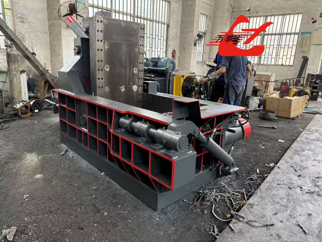 Reliable Hydraulic Turn Out Metal Baler 44kw With Hand Valve Control