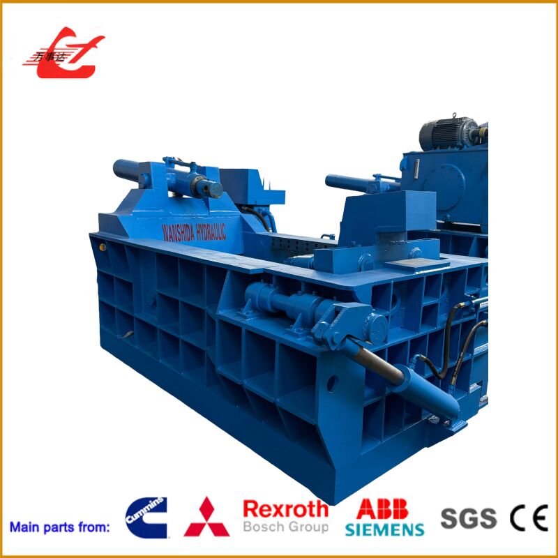 125 Ton Hydraulic Metal Baler for Scrap Recycling with 1200×700×600mm Chamber