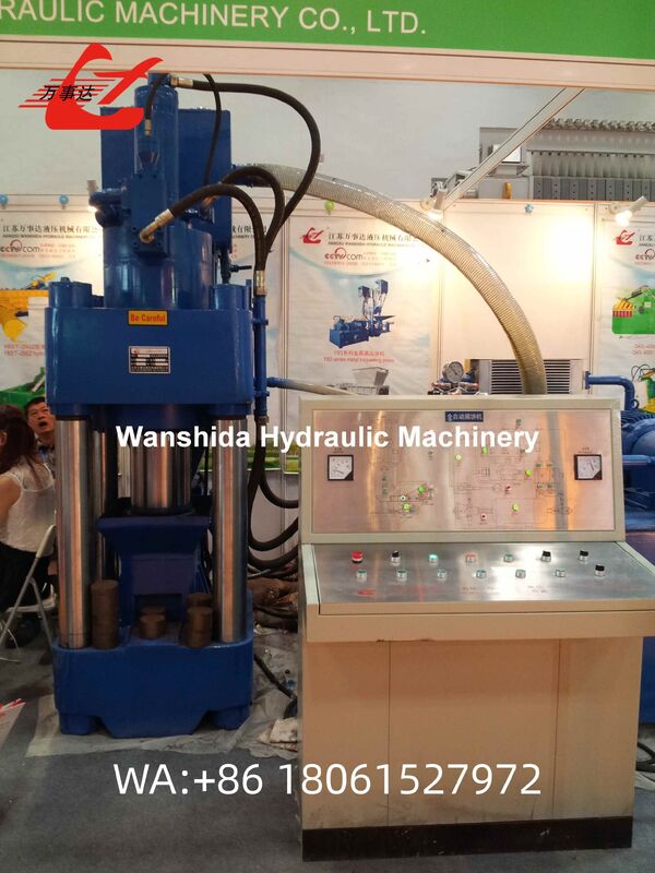2500kN Scrap Briquetting Press 18.5KW Y83-2500 With PLC Semi-Automatic Operation For Cast Iron Sawdust Recycling