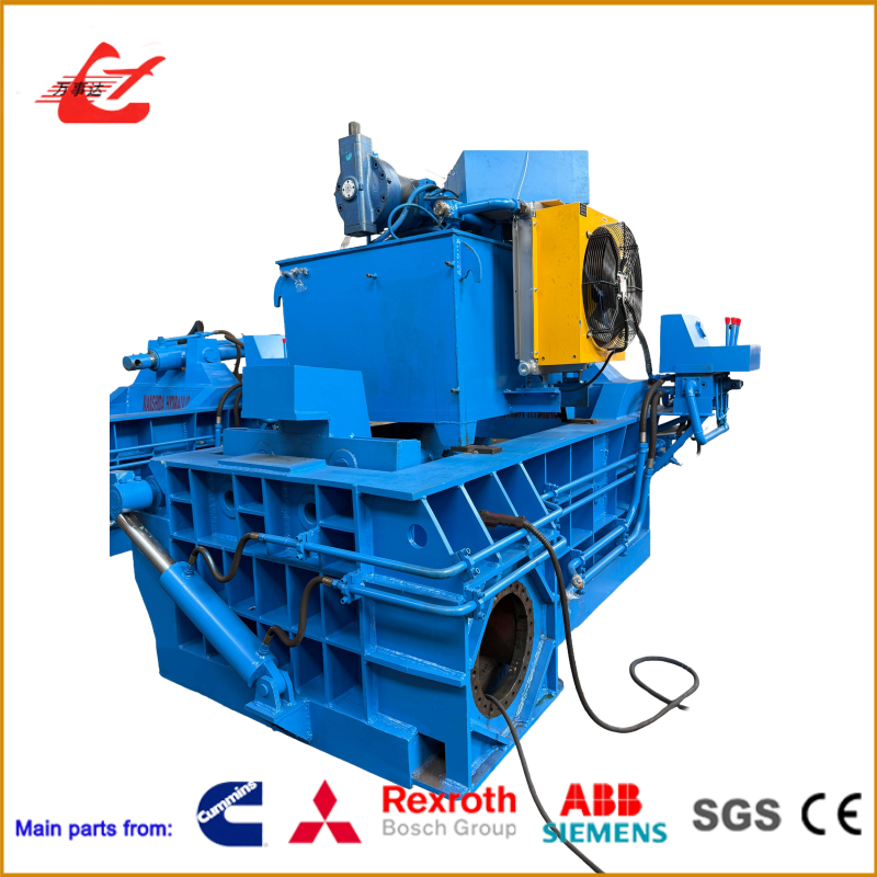 Hydraulic Scrap Metal Baler 1600 KN Force High-Density Steel Recycling Press For Professional Operations