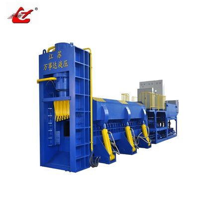 Máy cắt bọc phế liệu thủy lực để tái chế kim loại, lực cắt 4000kN, điều khiển tự động PLC