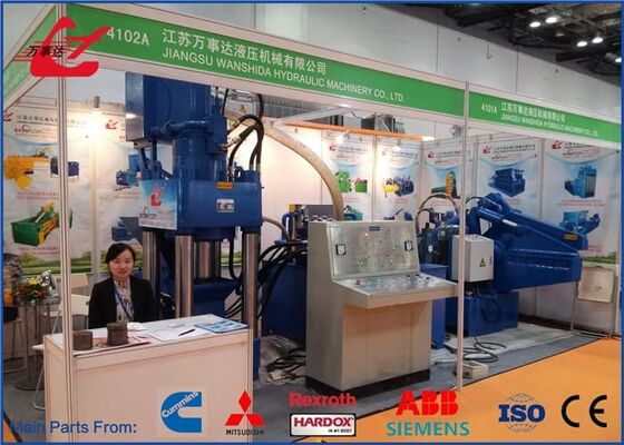 2500kN Máy ép bơm bơm thủy lực Φ100×50-80mm Bơm bơm để tái chế kim loại